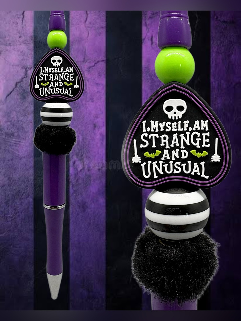 Handmade “I Myself Am Strange and Unusual” Pen